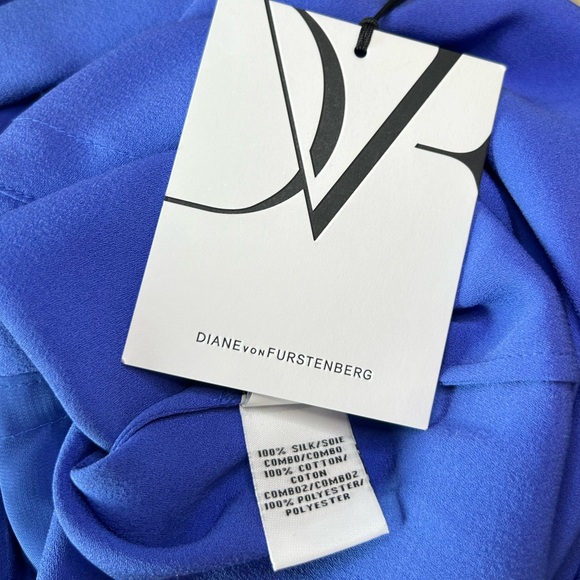 NWT DVF Diane von Furstenberg Silk Iliana Dress – Periwinkle Blue Size 2 - Picture 10 of 10